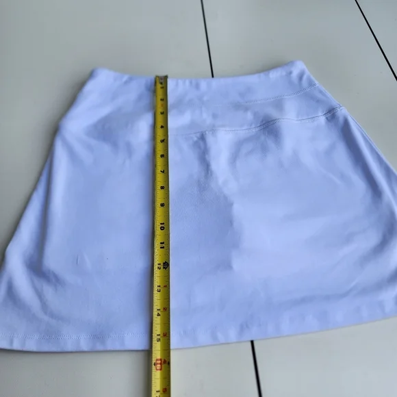 Coral Bay Golf Skort Skirt Women Petite White Athletic Stretch Elastic Mesh PS - Picture 2 of 10